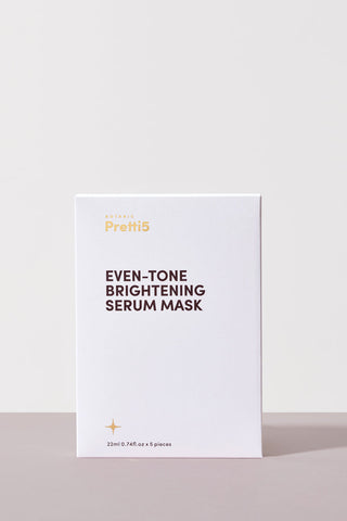 Pretti5 Even-Tone Brightening Serum Mask 22ml x5