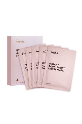 Pretti5 Instant Aqua-Boost Facial Mask 22ml x5