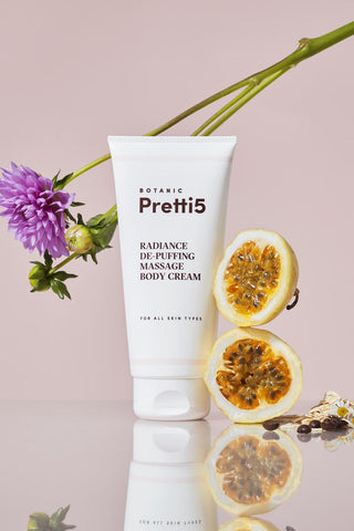 Pretti5 Radiance De-Puffing Massage Body Cream 180g
