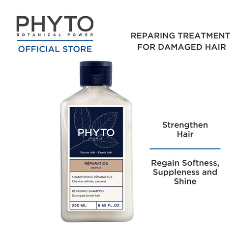 Phyto Repairing Shampoo 250ml for Damaged, Brittle Hair
