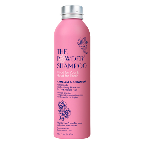 Hydrating & Replenishing Shampoo Powder 100g Aluminum Bottle for Dry & Fragile Hair Sustainable, Vegan, Plastic-Free