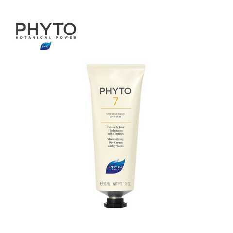 Phyto 7 Moisturizing Day Cream (50ml) for Normal to Dry Hair for smooth, shiny hair