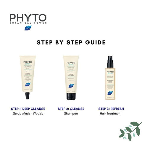 Phytodetox Clarifying & Purifying Regime Set - Shampoo, Mask and Mist Spray for Polluted Scalp and Hair
