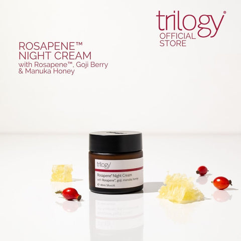 Rosapene Night Cream 60ml with Goji to Restore, Revitalize & Brighten Skin (All Skin Types)