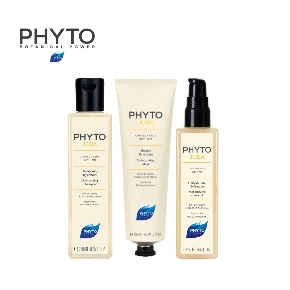 Phytojoba Hydration Care Routine Set - Shampoo, Mask and Care Gel