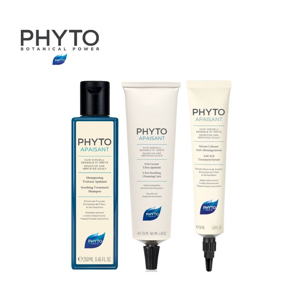 Phytoapaisant Soothing Treatment Set - Shampoo, Mask and Serum