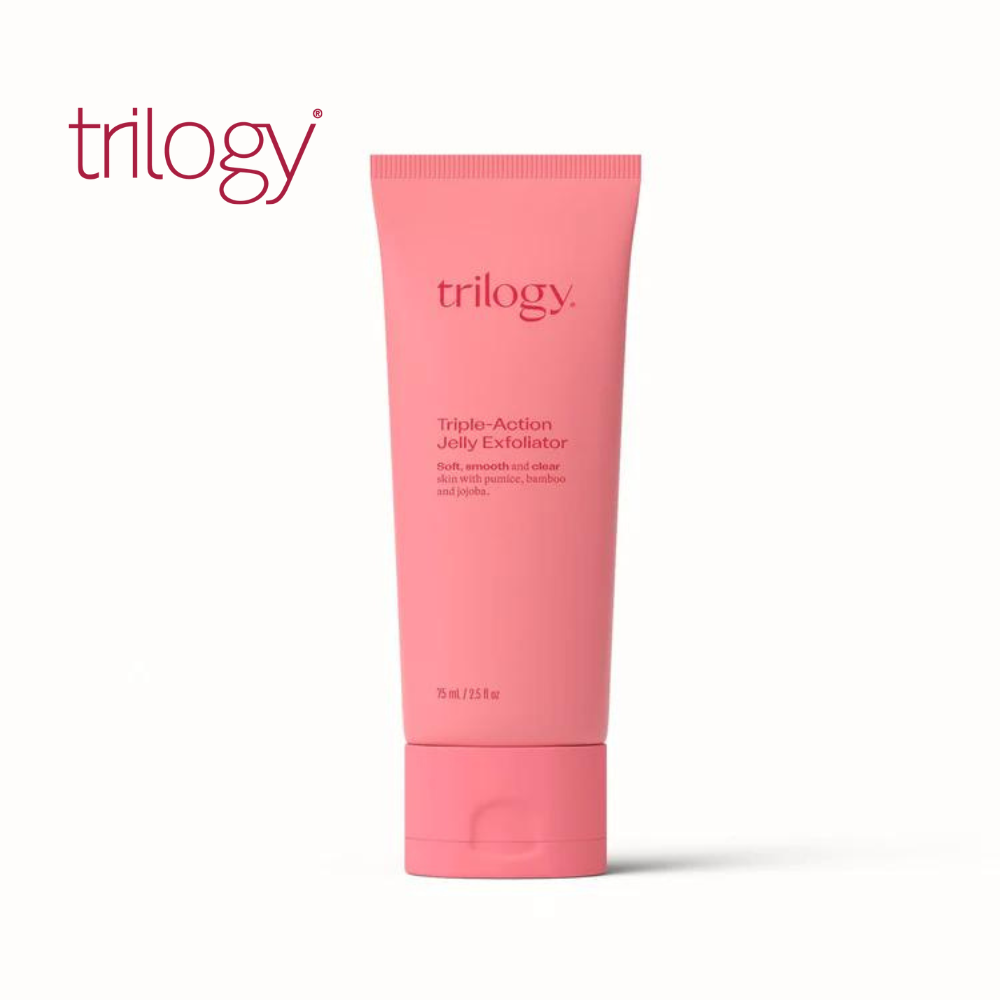 Triple Action Jelly Exfoliator 75ml to Buff, Refine & Cleanse for Bright Skin (All Skin Types)