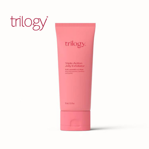 Triple Action Jelly Exfoliator 75ml to Buff, Refine & Cleanse for Bright Skin (All Skin Types)