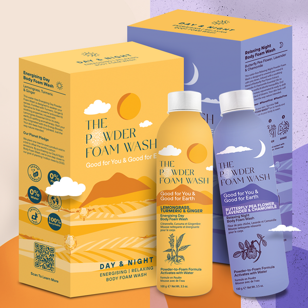 Day & Night Energising Relaxing Body Foam Wash Duo Set