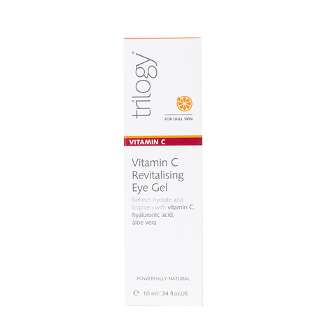 Vitamin C Revitalising Eye Gel 10ml with Aloe Vera to Reduce Puffiness, Brighten & Refresh Eyes